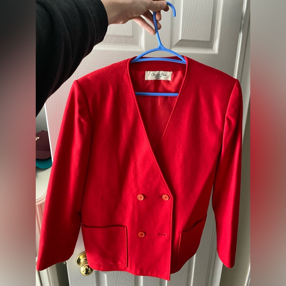 Dior Women's Vibrant Red Blazer